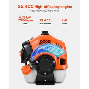 Tagliabordi a Benzina 25.2CC a 2 Tempi, Senza Fili, Multifunzione, con Lama Dritta da 16.9 Pollici - Product Image 2