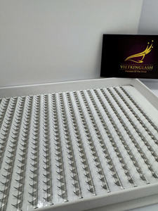 Caja Grande de Extensiones de Pestañas Premade 8D con Base Puntiaguda, Termoselladas, Tipo Cashmere, Negro Mate, Vietnam - Product Image 3