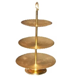 <b>Buffet</b> Use Metal Cake Stand Cake Display Stand Dessert Serving Tray Party <b>Table</b> Decor Elegant Setup - Product Image 4