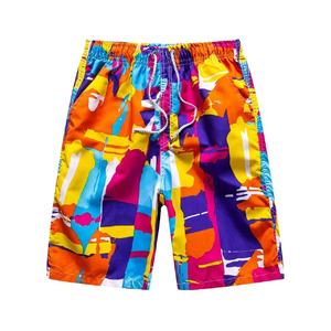 Nouveautés Short de plage pour homme 100% Polyester Uni, entrejambe 6 pouces, avec impression par transfert thermique sur maille, Écologique, Faible MOQ - Product Image 1