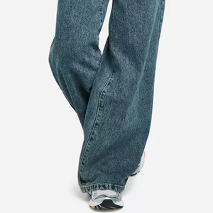 Nouveau design 2026 – Jean ample et droit en denim, longueur ras du sol, style printemps, coupe décontractée pour femme américaine, bleu - Product Image 4