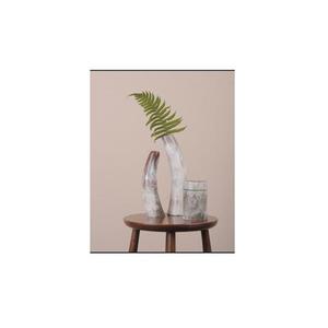 Antique Buffalo Horn Flower Vase Pair Handmade Natural Horn Home Decor Item with <b>Rustic</b> Design Style Top Export Quality - Product Image 1