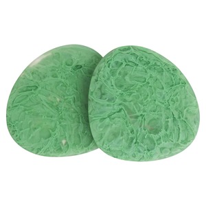 Sous-verres en résine personnalisables de qualité supérieure avec tapis verts antidérapants, design solide, accessoires décoratifs, taille personnalisée - Product Image 1