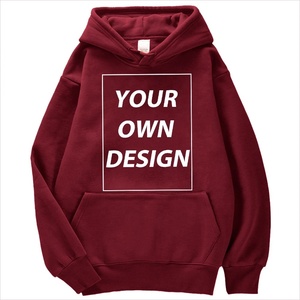 Sweat-shirt à capuche pour homme en coton molletonné marron, décontracté, pour l'automne, avec poche avant, coupe classique, imprimé, 2027 - Product Image 1