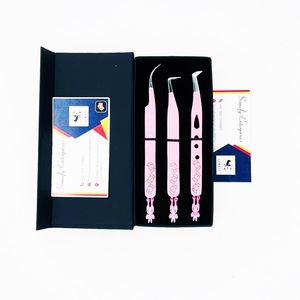 Pince à épiler professionnelle Somely Enterprises pour cils, en acier inoxydable, pointe lisse, ensemble de précision, boîte personnalisée avec logo, 10 mm, durable, parfaite - Product Image 6