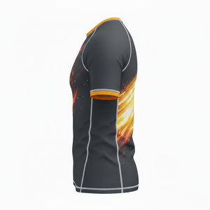 T-shirt de compression à manches courtes de qualité supérieure, sublimé, respirant, coutures durables, MMA, BJJ, surf, design personnalisé - Product Image 3