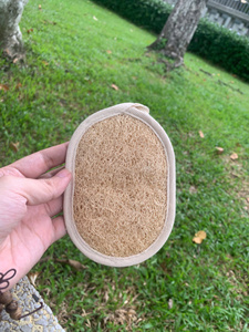 Éponge de bain ovale en loofah naturel, exfoliante pour le corps, pour adultes, fabriquée au Vietnam - Product Image 4