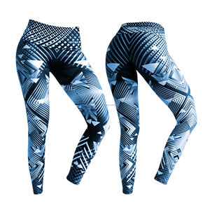 Nouveaux modèles de leggings de yoga taille haute Leggings pour femmes imprimés par sublimation Leggings de course de yoga fitness - Product Image 2