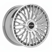 Nuevas llantas ligeras de aleación Bentley Flow Formed, cóncavas, multirradio, plateadas mecanizadas, de 19-24 pulgadas y 25 mm.