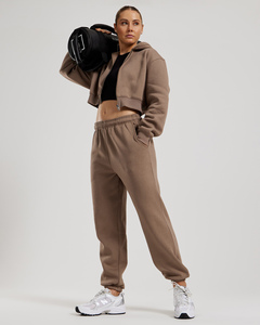 Best Quality Caribou Women's Winter Comfort Full Length Eco-Friendly 100% Cotton Terry Fleece Soft Touch Joggers Sweatpants - Product Image 4