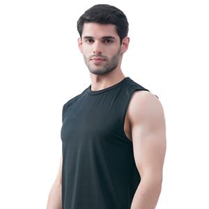 Débardeur d'entraînement en coton respirant personnalisé OEM pour hommes, vêtements de sport de gymnastique, maillots de bain respirants à dos nageur, impression 3D de remise en forme décontractée d'été - Product Image 3