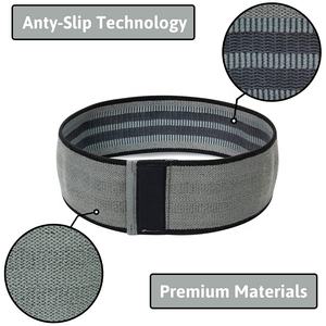 OEM Custom Logo Gym Exercise Yoga Band Fitness Exercise Sexy Booty Band Non <b>Slip</b> Hip Circle Fabric Resistance Bands Set 3 Pieces - Product Image 4