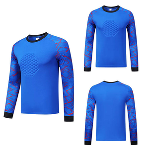 Custom Soccer Goalkeeper Kit Long Sleeve V-<b>neck</b> Moisture-Wicking Breathable Jersey Set <b>Padded</b> Polyester Elastic Waist Unisex - Product Image 4