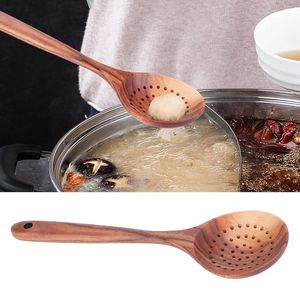 Cuchara de madera natural hecha a mano con ranuras, la más vendida, FASHION CRAFT TFC 30134HFR, cuchara coladora de cocina ecológica, larga - Product Image 5