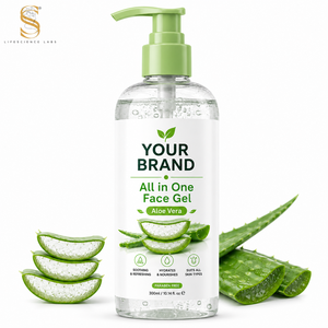 Gel Visage Hydratant et Éclaircissant en Gros à Marque Blanche, à Base d'Aloe Vera Biologique Apaisant et d'Herbes Naturelles - Product Image 5
