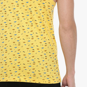 Custom 280gsm 100% Cotton Breathable Quick Dry Eco-Friendly Summer Casual Regular Sleeve Fitness Wear Tank <b>Top</b> Crew Neck Men - Product Image 5