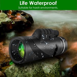 Telescopio Monocular HD de Alta Potencia 80x100 con Adaptador para Smartphone, Prisma BAK-4 y Lente FMC para Adultos, Incluye Trípode y Estuche - Product Image 6