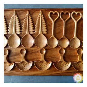 Cuchara de madera con forma de espárrago, regalo personalizado para amantes de la cocina, utensilios de madera ecológicos - CARYLN - Product Image 4