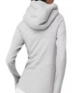 Pull à capuche ajusté zippé pour femme - Product Image 2