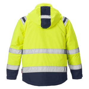 Chaqueta de Seguridad Reflectante de Alta Visibilidad para Hombre, Diseño Personalizado, con Patrón de Letras en Lona, Cuello Alto, Impermeable, para Invierno - Product Image 2