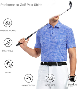 Polo de Manga Corta a Rayas Azules para Hombre, Tejido Transpirable, Ropa Casual - Product Image 4