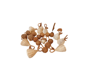 Fábrica de Vietnam, decoración de mimbre en forma de bellota, cesta de Casa tejida de ratán blanco para adornos navideños, regalo de fiesta en casa - Product Image 5