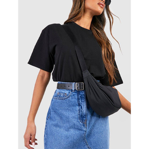 T-shirt décontracté pour femme, coupe ample, col rond, manches courtes, 100% coton respirant, style printemps-été, personnalisable OEM ODM - Product Image 4
