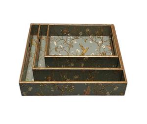 ถาดเสิร์ฟไม้ MDF ทำมือรักษ์โลก เคลือบกันน้ำ สำหรับกาแฟ รูปทรงสี่เหลี่ยมผืนผ้า ดีไซน์งานฝีมือ - Product Image 3