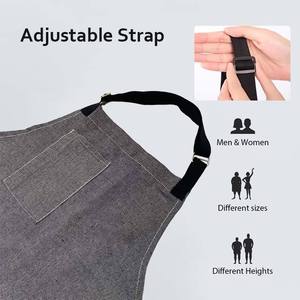 Tablier de barbier personnalisé avec logo, tablier multifonctionnel sans manches avec sangle réglable, impression de logo personnalisée - Product Image 6