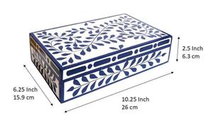 Caja de Joyería Decorativa Hecha a Mano con Diseño Marroquí de Flor de Amor con Incrustaciones de Hueso Ecológica, Decoración para Mesa del Hogar, Año Nuevo - Product Image 3