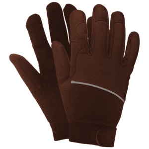 Gants chauds d'hiver en polyester rouge, isolés thermiquement, pour l'extérieur, unisexes, à enfiler - Product Image 3