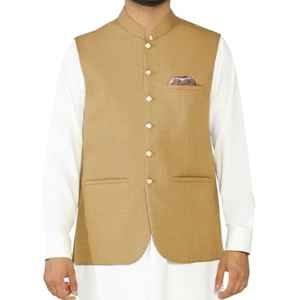 Chalecos Formales de Poliéster para Hombre con Cuello Mao y Cierre de Botones para Bodas y Eventos de Gala, Personalizables - Product Image 1