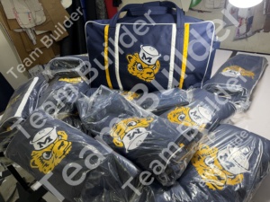 Sac de sport pour équipe de hockey sur glace TEAM BUILDER, grand sac de voyage pour équipement de hockey avec logo personnalisé, en nylon et polyester imperméables - Product Image 5