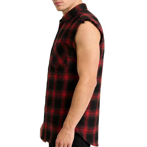 เสื้อยืดแขนกุดผ้าแฟลนเนลสีพื้นสำหรับผู้ชาย สไตล์สตรีท ทรงปกติ ติดกระดุม ดีไซน์ทันสมัย สวมใส่สบาย ระบายอากาศได้ดี แห้งเร็ว เหมาะสำหรับฤดูใบไม้ผลิ - Product Image 6