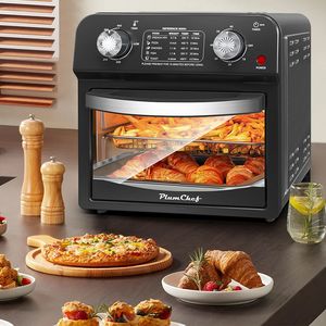 Friggitrice multifunzione in acciaio inossidabile 13QT tostapane combinato con circolazione di aria calda a 360 gradi cottura sana senza olio - Product Image 6