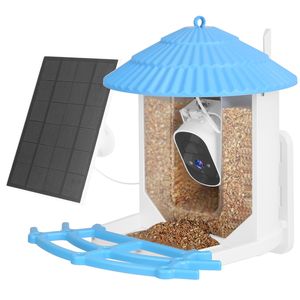 Comedero Inteligente para Pájaros con Energía Solar, Cámara 2K, Sensor de Movimiento PIR, Identificación de Especies por IA, Audio Bidireccional y Notificaciones en Tiempo Real a través de Aplicación - Product Image 1