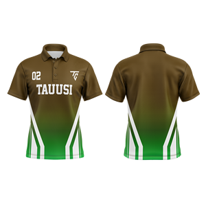 Polo Personalizado Sublimado para Hombre, Manga Corta, Color Degradado, Talla Grande, 100% Poliéster, Ropa Deportiva, Polo Estampado - Product Image 1