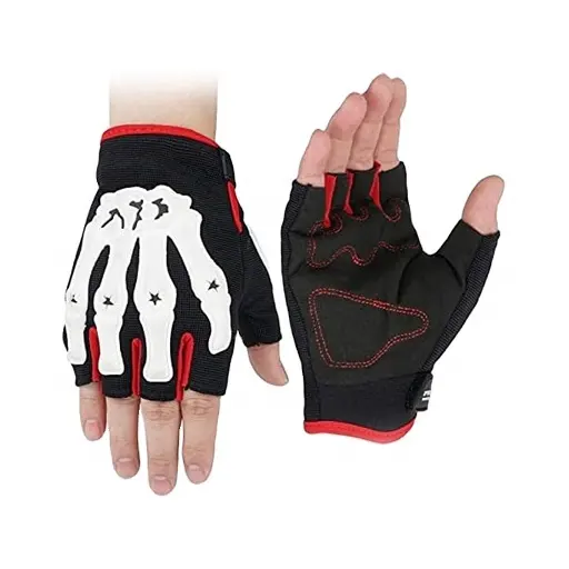 Gants demi-doigts respirants anti-chute pour vélo de course à écran tactile avec logo personnalisé