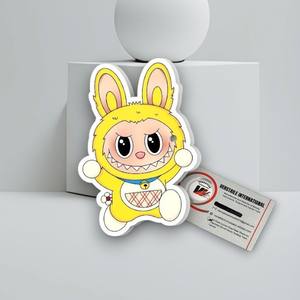 แผ่นแม่เหล็กต่อขนตาแบบใหม่ สีเหลือง ลายลาบูบู รูปหัวใจ สี่เหลี่ยม ดอกไม้ เพชร อะคริลิค สำหรับช่างต่อขนตา - Product Image 3