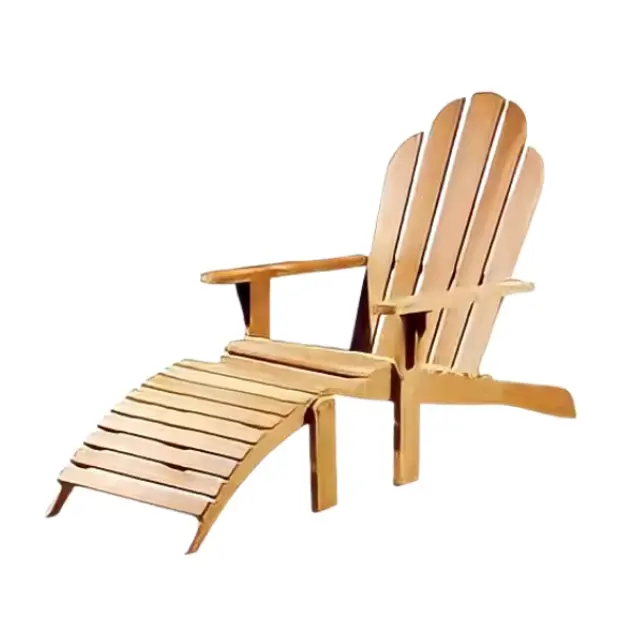 Outdoor Leisure Chairs Solid Wood Sun Lounger Highest Quality Natural Materials Folding Chairs For Beach and Pool Direct Factory