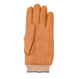 Gants de conduite noirs en cuir d'agneau véritable pour hommes et femmes, fournisseur en gros OEM, qualité supérieure, gants de conduite à doigts complets - Product Image 5
