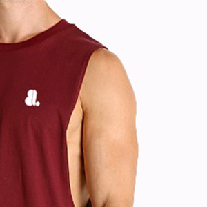 Men Cut Tank <b>Top</b> Sleeveless Fashion Muscle Design Embroidery Cartoon Pattern Front High Street Style Knitted Cotton Bamboo Fiber - Product Image 6