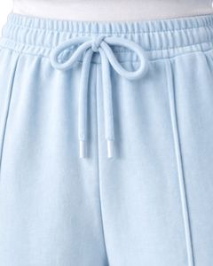 Pantalones Deportivos Anchos para Mujer, Color Azul Bebé, Cintura Elástica con Cordón, Corte Holgado Informal, Pierna Recta, Suaves y Cómodos para Estar en Casa - Product Image 3
