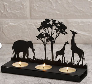 Metal French Country Christmas Designer <b>Tealight</b> <b>Holder</b> Made in in - Product Image 1