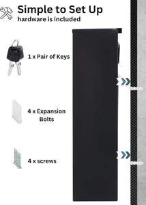 Best Choice Town Metal <b>Mail</b> <b>Box</b> Rustproof Durable Message Receiving Cabinet Outdoor Document Safety Purpose Organized POST - Product Image 2