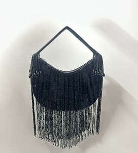 Designer Handcrafted Seed <b>Bead</b> Embroidery Crossbody Handbag Premium Luxury Waterproof <b>Large</b> Capacity with Adjustable Strap - Product Image 4