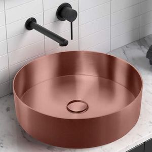 Lavabo de Cobre Hecho a Mano, Lavabo de Encimera Artesanal, Accesorio Decorativo para Baño, Artesanía Metálica Duradera de Primera Calidad - Product Image 6