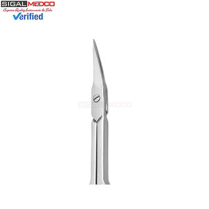 SIGAL MEDCO Customized 3.5\" 4\" Manicure Pedicure <b>Tool</b> Double Curved Stainless Steel Nail <b>Cuticle</b> Scissors Ceramic Straight - Product Image 5
