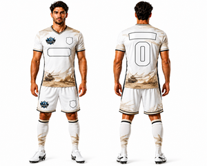 Ensemble d'uniformes de football professionnels personnalisés, maillot et short d'équipe imprimés, qualité supérieure, respirant, kit de football athlétique pour clubs - Product Image 1