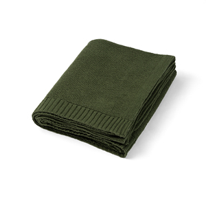 Manta Tejida Ecológica 100% Algodón, Color Sólido, Estilo Adorable, Personalizable, Forma Rectangular para Bebé, Peso 209g-278g, Primavera - Product Image 1